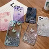 Moda 3d Bling Butterfly Kobiet Miękkie skrzynki dla iPhone 11 12 13 Pro Mini 7 8 plus XR X XS MAX SE 2021 Dziewczyna Pokrywa Telefonu Fundas