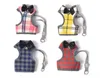 new fashion cotton medium small dog harnesses adjustable breathable vest chest strap with plaid pet dog accessories9864251