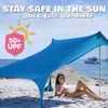 Auvent de plage, pêche, camping, imperméable, imperméable, protection solaire, tente, tissu d'ombrage, pergola extérieure portable Y0706