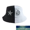 Cappello da pescatore unisex Harajuku Fisher Outdoor Nero Bianco Patchwork Hip Hop Cap Cappello da pescatore estivo da uomo Donna New Bone Feminino Prezzo di fabbrica design esperto Qualità