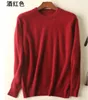 100% Nerz Kaschmir Pullover Männer Herbst Winter Klassische Einfache Grund Warme Pullover Sweter Jumper Männliche Kleidung Pull Homme Hiver