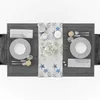 Ocean Starfish раковина серый современный стол бегун для свадьбы Chirstmas торт цветочная скатерть украшение 210628