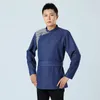 Мужская восточная куртка весна осень традиционный этнический стиль одежда азиатский старинный тан костюм с длинным рукавом монгольский университет