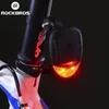 Rockbros Fietsverlichting Mini Achterlichten LED Rode Waarschuwing Veiligheid Fiets Achterlicht Solar Opladen Cycling Achterlamp