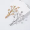 Ny Creative Barrette Gypsophila Hairpin Diamonds Style Simple Alloy Bangs Clip Hair Styling Accessories