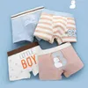 Enfants sous-vêtements pour garçons mignon ours enfant en bas âge boxeurs courts dessin animé voiture culotte Pack été enfants adolescent caleçon 4 pièces/lot 210622