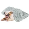 Långt plysch husdjur filtar hund katt säng mattor djupa sovande mjuka tunna lock för hela säsong säng använder filtar katt madrass 210713