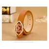 Fashion Kids Solid Color PU Leather Belt Child Ceinture Leisure Digner Children's Belts Boys Girls