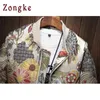 Zongke Emproidery Bomber Winter Jacket Men日本のストリートウェアS用ブランドコートM-5XL 211126