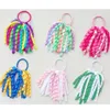 Flicka 5 "Korker hästsvanshållare Korkers Curly Ribbons streamers Corker Hair Bobbles Bows Flowereelastic School Boosters Headwear PD002