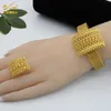 Gioielli Collana a catena di lusso Set di gioielli africani 24K Dubai Gold Color Collezione di matrimoni arabi indiani Set di orecchini per le donne H10294l