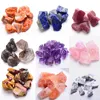 100g naturalny surowy kryształ kwarcu szorstki fluoryt ametystowy kamień okaz do przewracania, polerowania, Wicca Reiki Crystal Healing