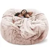 Camp Meubilair Giant Beanbag Sofa Cover Big XXL Geen gevulde zitzak Poef Ottomaanse stoel Couch Bed Seat Puff Futon Relax Lounge