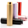 20ml Mini Aluminium Perfumy Butelka Puste Wypełnianie Spray Podróży Perfumy Refillable Atomizer Obrotowy butelki szklane 6 Kolory CCA7084