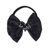 Łęki do włosów Elastyczne opaski dziecięce Dzieci Dzieci Satynowa Ribbon Bowknot Nylon Hairband Bobles Love Headwear Akcesoria HC170