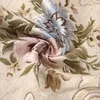 유럽 ​​궁전 꽃 자카드 베개 케이스 소프트 쿠션 커버 브라운 다크 레드 아이보리 홈 장식 450 * 450mm