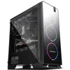 데스크탑 컴퓨터 게임 케이스 ATX M-ATX ITX USB 3.0 포트 8pcs 120mm 팬 위치 (사례 만) 포함 된 강화 유리 창