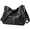 Sacos da noite lavados ombro feminino ombro multi-camada clássico saco crossbody bolsa de desenhista de luxo e bolsa de bolsa mulheres