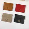 Credit Card Holder Designer Fashion Luxurious Card Holders Purse Woman Brown Red Calf Embossed Genuine Leather Cardholder Mini Wal288t