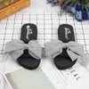 Shales for Women Handmade Big Bow Flower Beach Kapcie Ladies Chanclas Plataforma Heel Kliny Slides Flip Flops Sandały Y200423