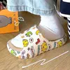 Vrouwen Mannen Zomer Slippers Strand Slides Sandalen Cartoon Konijn Spel Slippers Dikke Zolen Jongens Meisjes Koppels Badkamer Schoenen 220207