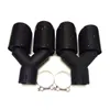 2 peças: Universal Akrapovic Dual Exhaust Muffler Tips Carbon Fiber + Black Steel Auto Exhaust End Pipes