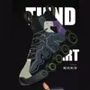 2021 Koşu Ayakkabıları Daire Kalın Tabanlı Tenis Erkekler Beyaz Siyah Yaz Kore Moda Rahat Ayakkabı Büyük Boy Nefes Sneakers Run-Shoe # A0011