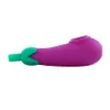 Eggplant smoking pipes hand pipe 3.9 inch silicone bong smoke bongs tobacco green/purple cigarette holder