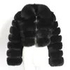 Женский меховой меховой FUX 2021 зима искусственная мода Furs Part для женской норки фальшивые шкуры халата куртка женщины парку пушистая женщина одежда