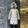 Top Woman's Winter Wolf Fu Travel Classic Parka Down Jacket Long Puffer Coats Warm Windproect Overcoat Outwear