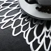 Mats almofadas decorativas mesa floral tapete 2 pcs espessura pvc pote rápido dissipação de calor não deslizamento flexível placemats para cozinha casa