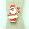 Xmas Geyik Ren Geyiği Peçete Halkaları Noel Süslemeleri Rhinestones Napkins Yüzük Noel-Parti Ev Mutfak Yemek Odası Masa Aksesuarları Sea Gönder T9i001505