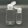 30ml 60ml Pet Plastflaska med flip Cap Tomma hand Sanitizerflaskor Refillerbar kosmetisk behållare för lotion flytande packning