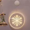 Diamètre 16 cm Lumières décoratives de Noël led Santa Claus Elk étoiles lumières disposition de la salle de vacances Articles de fête par mer T2I52496