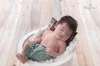 45*45cm Newborn Props Baby Photo Blanket Filler Braid Basket Stuffer Photography background 210309