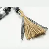 Wall Decor Halloween Wood Bead Garland versierd met teken Hanger Tassel Boerderij Kralen Party Gunst Decoraties M3807