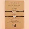 Lien chaîne Ly mère fille bracelet ensemble en acier inoxydable correspondant coeur poignet bijoux tricoté sangle cadeau pour femmes filles maman Inte22