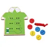 Kinder Puzzles Holzspielzeug Montessori Lernspielzeug Kinder Perlen Schnürbrett Knöpfe annähen Kleinkind Frühe Lehrmittel63470564038163