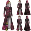 Ricorit Fashion Hooded Gwiaździste Galaxy Jesień Zima Cape Kobiety Maxi Długie Rękaw Sukienka Ubrania Gothic Punk z Plus Size 201008