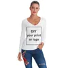 T-shirt personalizzata in spandex di cotone a maniche corte T-shirt bianca stampata per camicette in tessuto uniforme o in coppia oversize 210526