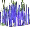 Ogród Art Decor Lampy podłogowe Murano Szkło trzciny Handmade Dmuchanie Niebieski Duża Stała Rzeźba dla domu 36 do 60 cali