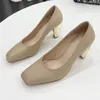 Damenschuhe High Heels Plattform Designer Zehenpumpen Damen Hochzeitskleid Schuhe Nude Schwarz Größe 35-41