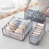 Faltbare Schublade Schlafzimmer Schrank Organizer für Socken Unterwäsche Organizador Aufbewahrungsbox BH Teiler Rangement Boxen FHL459-WLL