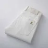 Novo Estilo Clássico Jeans Skinny Branco Masculino de Algodão Casual Negócios Calças Denim Stretch Calças Masculinas Marca de Moda Branca Y0811
