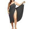 Oufisun Vrouwen Plus Size Pareo Beach Cover Up Wikkeljurk Bikini Badpak Cover Ups Robe De Plage Beachwear Femme tuniek Kaftan