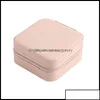 Jewelry Boxes Packaging & Display Box Portable Travel Storage Organizer Pu Leather Cases For Necklace Earrings Ring Jewellery Holder Case Dr