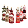 Christmas Snowman Wine Covers Santa Claus Merry Kitchen Decor for Home Table Cristmas Year Y201020