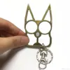 Tavis Mode Cat Cat Keychain Selbstverteidigungswerkzeug Zwei Fingerverschluss mit Schlüsselkette Selbstverteidigungsmittelversorgungsschalter Breaker