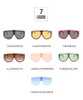 Солнцезащитные очки Винтаж Негабаритный Один кусок Круглые Женщины Дизайнер Бренд Мода Разноцветные Очки Мужчины Goggle Оттенки Солнцезащитные Очки 2022