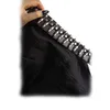 Полая пуля украшения пояса мода женская кожа роскошный студенткий подарок мужчина гот рок дикий регулируемый женский панк черный пояс 210918